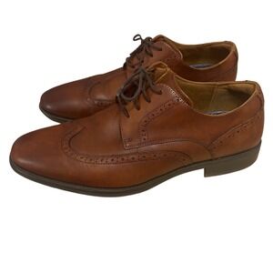 Florsheim Shoes Mens Size 11.5M Brown Wingtip Oxford Leather Comfortech Flexsole